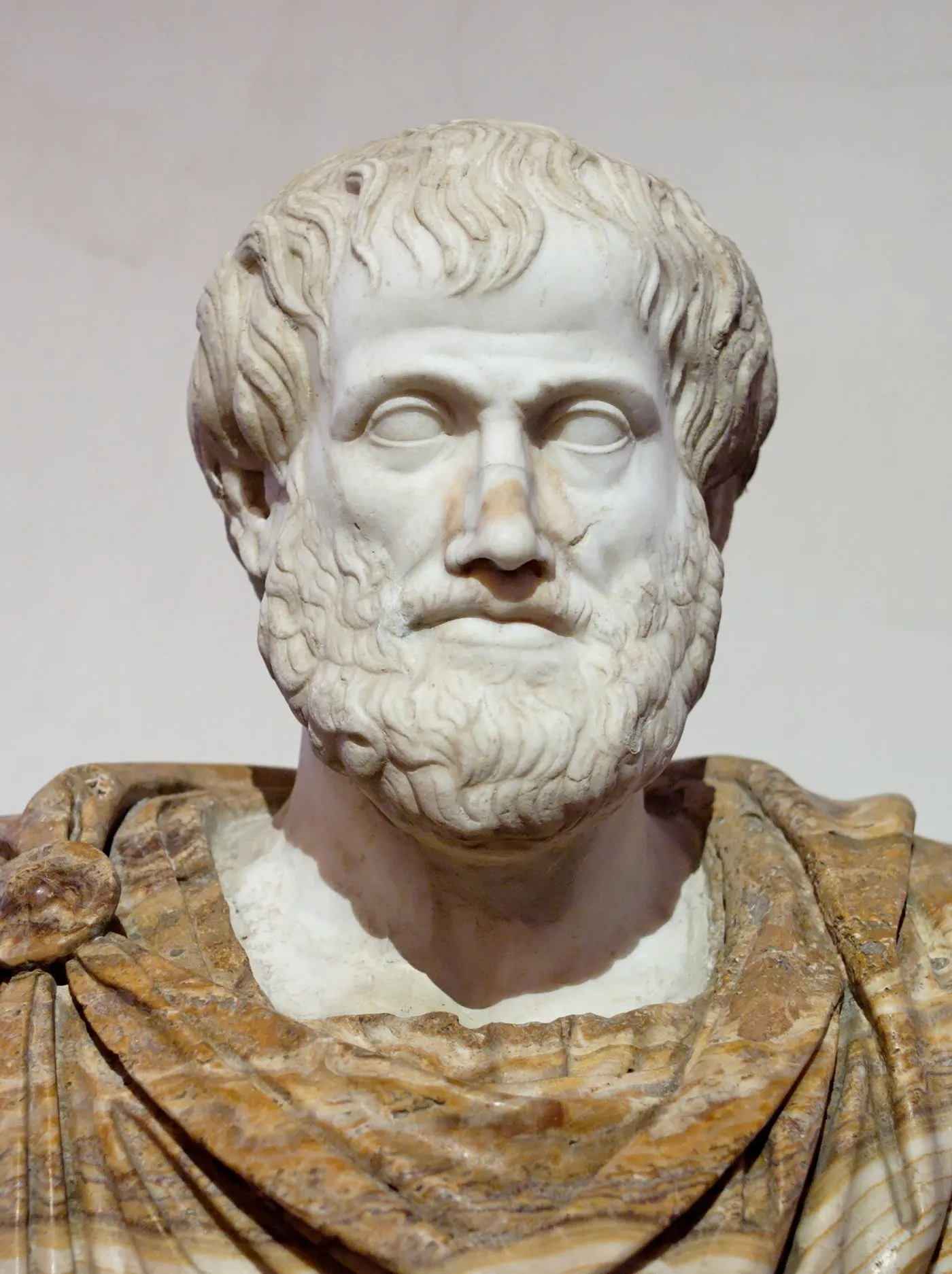 Aristóteles (384-322 a. C.): busto romano, copia de un original griego