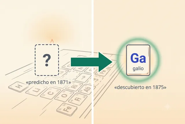 El poder de la tabla: un hueco predicho en 1871 se convirtió en el galio en 1875